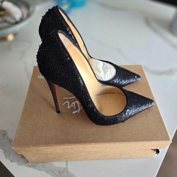Christian Louboutin So Kate 120 Sequin Pump Shoes 38.5 - Picture 2 of 11